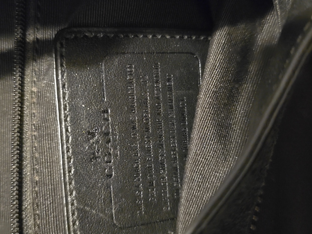 Coach Blake. Black Textured Leather Hobo Bag. GUC. - Picture 8 of 11